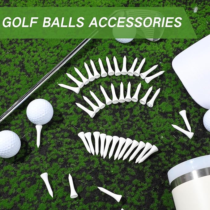 Mudder 600 Pack Golf Tees Bulk Wooden Golf Tees Multicolor Wood for Men Balls Accessories