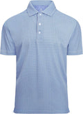 Alex Vando Mens Golf Shirt Moisture Wicking Classic Print Golf Shirts for Men