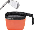 Club Scrub Golf Club and Golf Ball Cleaning Bag, Waterproof Clean Face Technology Liner, Detachable Clip, Machine Washable, Cleans Club Grooves, Dry Exterior (Neoprene or Microfiber Option Available)