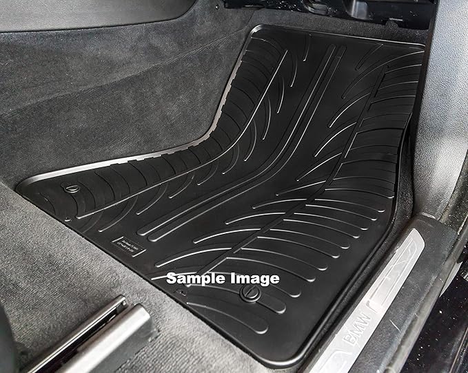 Gledring USA Custom Fit All-Weather Rubber Floor Mats Intended for Volkswagon ID4 2021-2024, No Trimming Required, Tailored Custom Fit, Protects from Rain, Mud, & Snow.