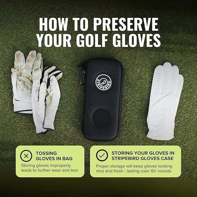 Stripebird - Performance Golf Gloves Case