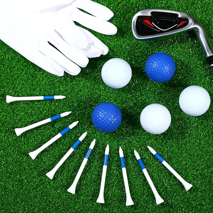 Mudder 600 Pack Golf Tees Bulk Wooden Golf Tees Multicolor Wood for Men Balls Accessories