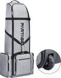 Partage Golf Travel Bag with Wheels,Golf Travel Case for Airlines -Black