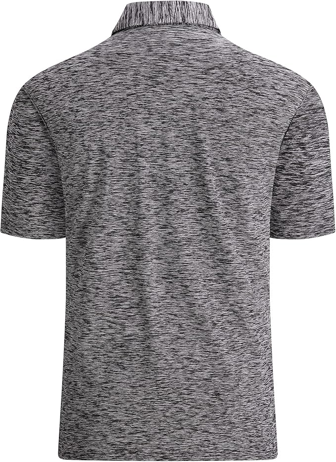 Alex Vando Mens Golf Shirt Moisture Wicking Quick-Dry Short Sleeve Casual Polo Shirts for Men