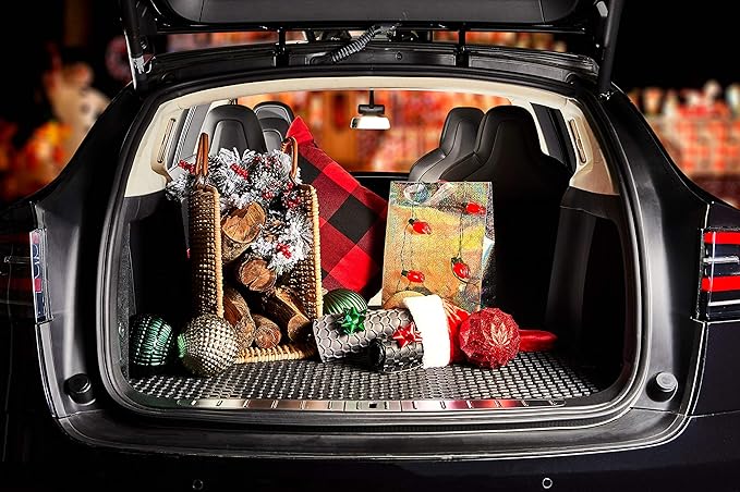 TOUGHPRO Cargo/Trunk Mats Accessories for Infiniti QX80 3rd Row Up All Weather Heavy Duty (Made in USA) Black Rubber 2025 2026
