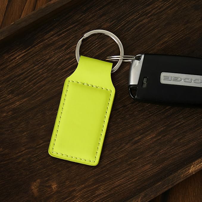 LaserGram Rectangle Keychain, Golfer Golfing, Personalized Engraving Included