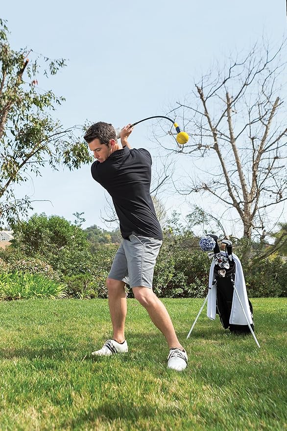SKLZ Golf Swing Trainer and Warm Up Tool- Essential Golf Accessories for Golfers, Increase Swing Speed, Distance, Balance and Grip Strength