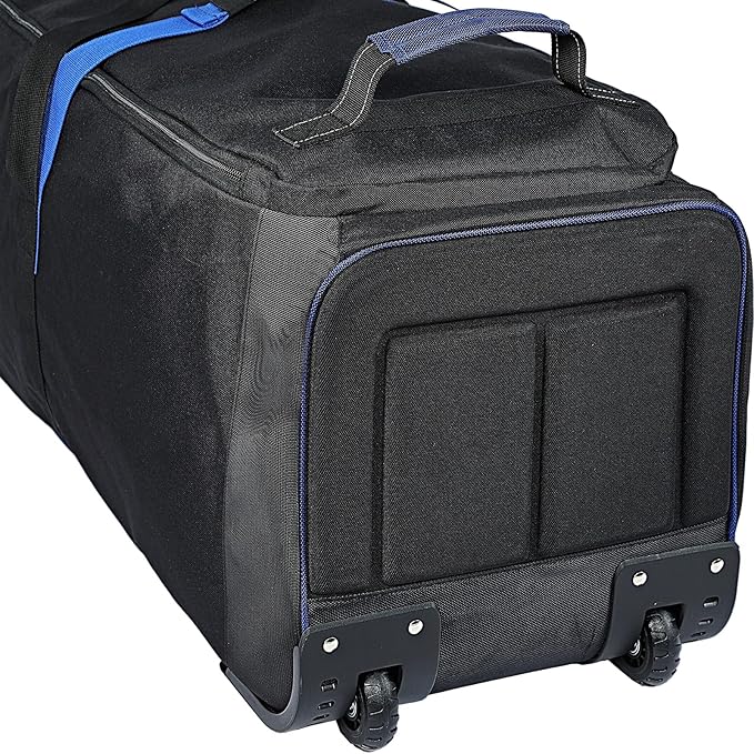 ZEEMO Golf Travel Bag, Full-Open Protective & Wheeled Airline-Approved Case for Clubs, Cart&StandBag, Soft-Sided Waterproof Cover Made of Heavy Duty Oxford