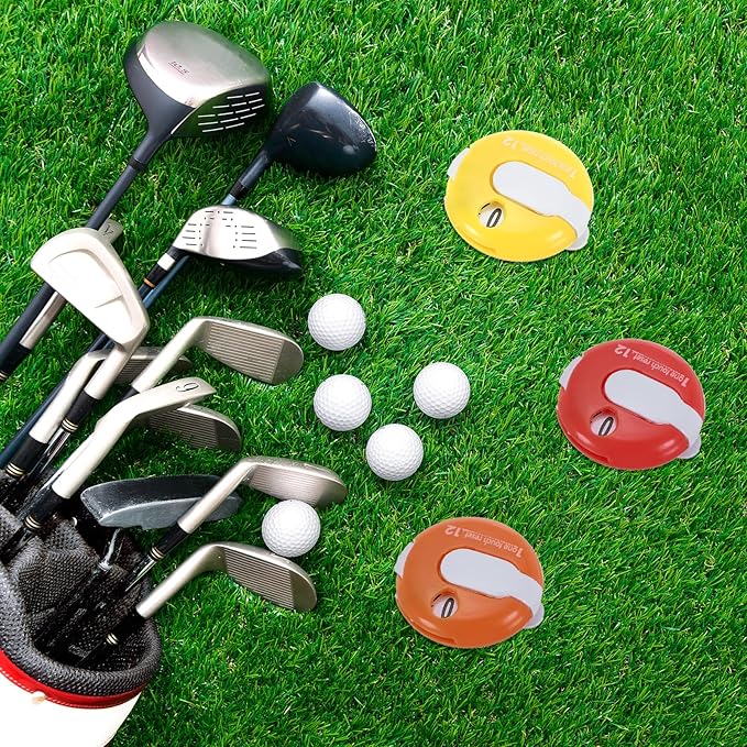 PATIKIL Golf Score Counter, Mini Golf Shot Stroke Attachment Counter Clicker Clip for Golfers Glove Hat