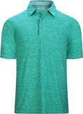 Alex Vando Mens Golf Shirt Moisture Wicking Quick-Dry Short Sleeve Casual Polo Shirts for Men