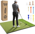 6x4ft Extra Large Tri-Turf & 5x4ft Ultra Thick 20mm Base Premium Golf Mat | Golf Mats Practice Outdoor, Indoor, or with Simulator/Net | Durable Turf Golf Hitting Mat with Tees
