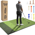 6x4ft Extra Large Tri-Turf & 5x4ft Ultra Thick 20mm Base Premium Golf Mat | Golf Mats Practice Outdoor, Indoor, or with Simulator/Net | Durable Turf Golf Hitting Mat with Tees