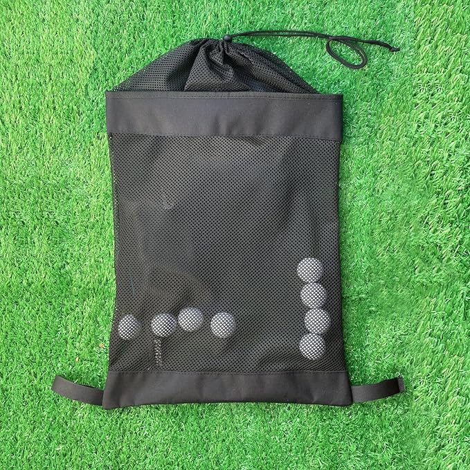 Golf Push Cart Storage Bag and Organizer - Mesh Closure Net Accessories for Cart