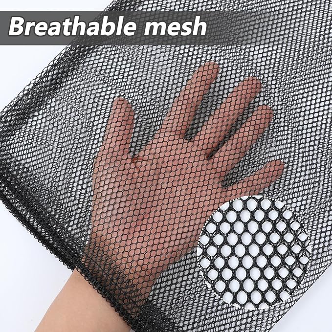 6 Pcs Mesh Bags with Drawstring, Golf Ball Mesh Bag with Drawstring, Nylon Mesh Golf Ball Bags, Nylon Bag for Pool Toys, Tennis Balls, Beach Travel Accessories(2 Sizes)