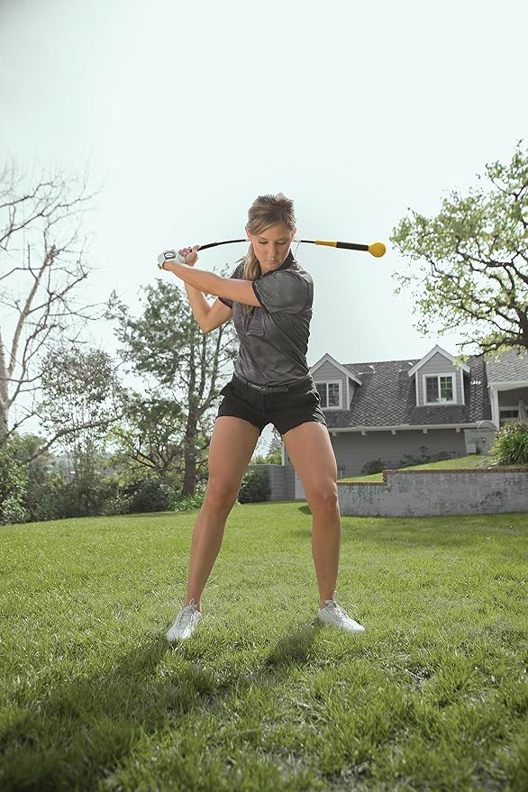 SKLZ Golf Swing Trainer and Warm Up Tool- Essential Golf Accessories for Golfers, Increase Swing Speed, Distance, Balance and Grip Strength
