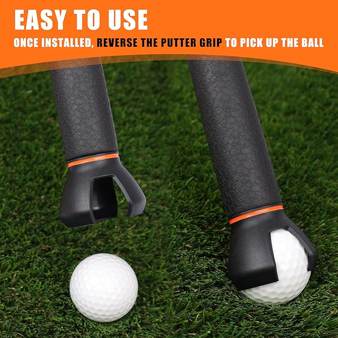 Golf Ball Retriever Telescopic, with Golf Ball Grabber for End of Putter, 9Ft/9.01Ft/12Ft/16.3Ft/20Ft Stainless Steel Golf Ball Retriever for Water