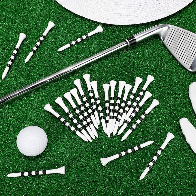 Mudder 600 Pack Golf Tees Bulk Wooden Golf Tees Multicolor Wood for Men Balls Accessories