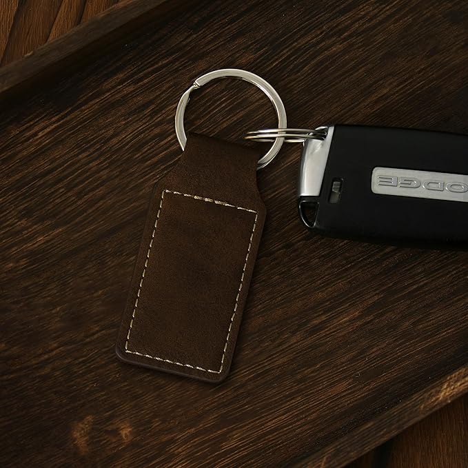 LaserGram Rectangle Keychain, Disc Golf, Personalized Engraving Included