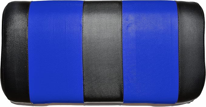 Seat Cover Replacement for Yamaha Drive or G-29 Golf Cart - Front Bench Seat - Premium Marine Vinyl - 5 Panel Stitching - Staple On Installation - Two-Tone Golf Cart Seat Covers (Black & Blue)