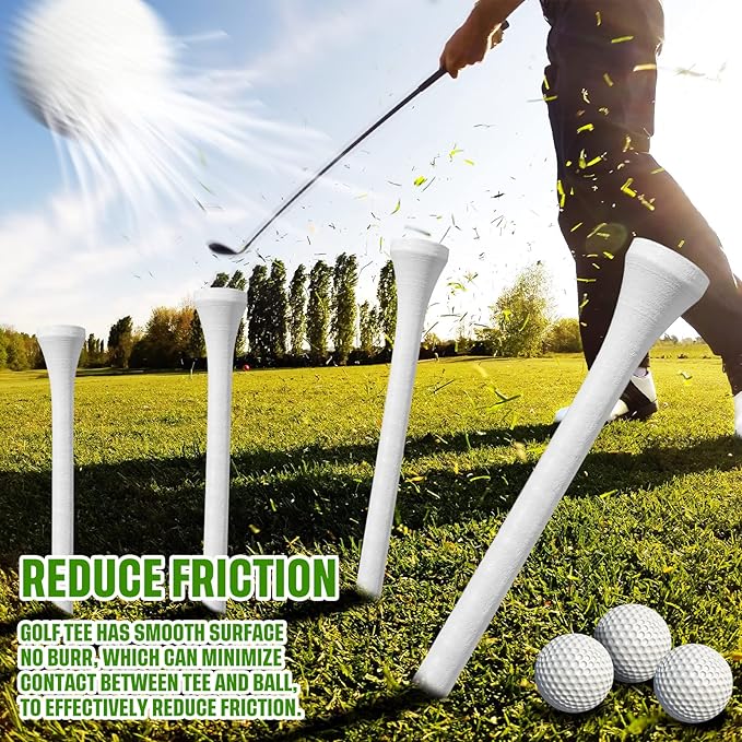 Mudder 600 Pack Golf Tees Bulk Wooden Golf Tees Multicolor Wood for Men Balls Accessories