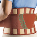 FEATOL Back Brace for Lower Back Pain, Breathable Back Support Belt for Women & Men with Lumbar Pad, Lumbar Support Belt for Heavy Lifting & Work, Scoliosis, Brown, 5XL (Circumference:68-74.8")