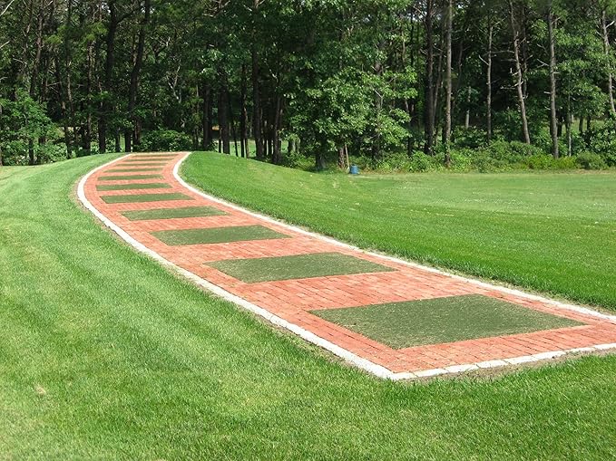 The Original Country Club Elite by Real Feel Golf Mats 4' X 5' Simulator Size Golf Mat | Heavy Duty Commercial Practice Mat | Accepts A Real Tee | Swing Down and Through | Indoor/Outdoor