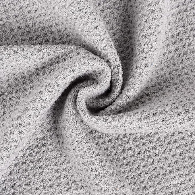 Mile High Life Microfiber Golf Towel, 21" X 24", Waffle Pattern w Clip, Super Absorbent Tri-fold Large Towels, Golf Bag Accessories for Men & Women（Gray）